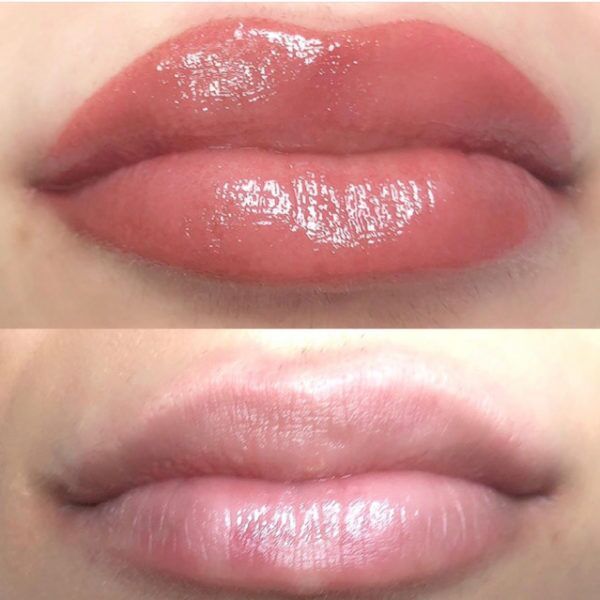 Lip Blushing Before & After