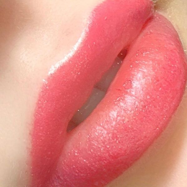 Lip Blushing Before & After