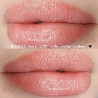 Lip Blushing Before & After