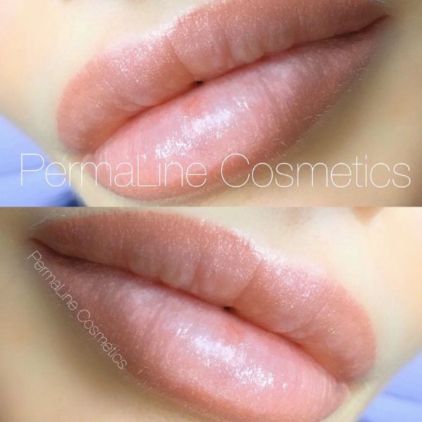 Lip Blushing Before & After