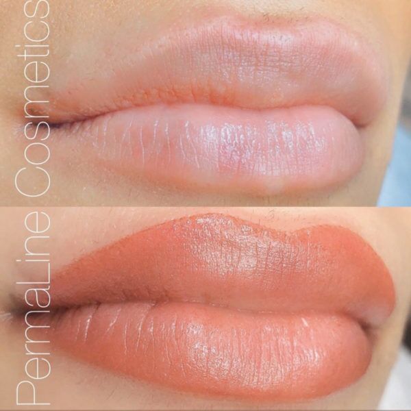 Lip Blushing Before & After
