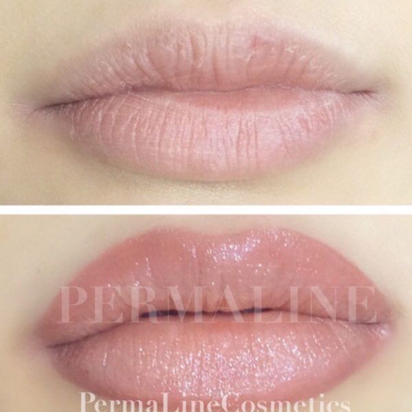 Lip Blushing Before & After
