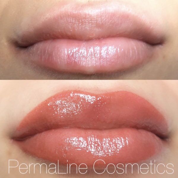 Lip Blushing Before & After