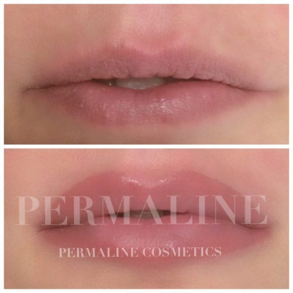 Lip Blushing Before & After