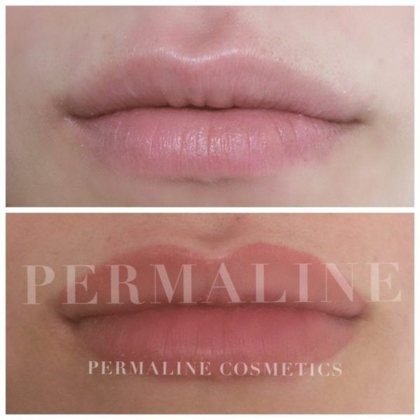 Lip Blushing Before & After