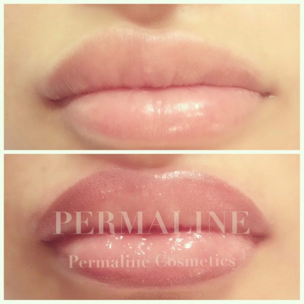 Lip Blushing Before & After