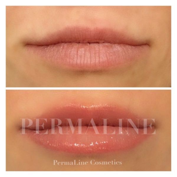 Lip Blushing Before & After