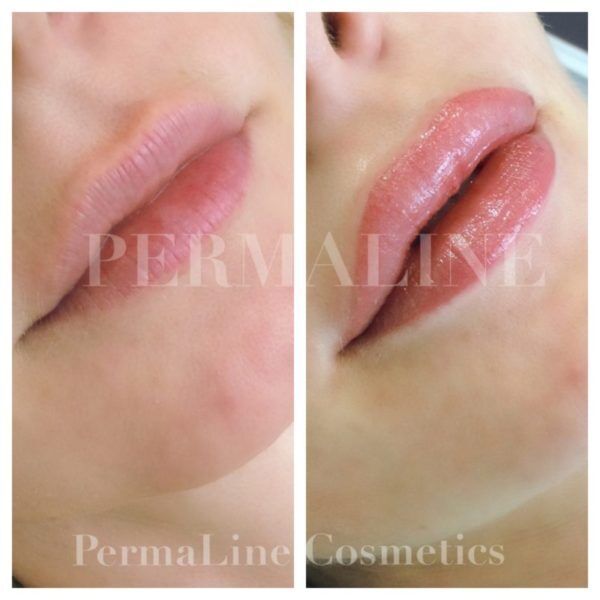 Lip Blushing Before & After