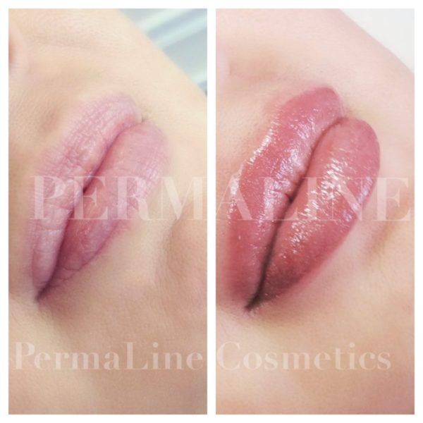 Lip Blushing Before & After