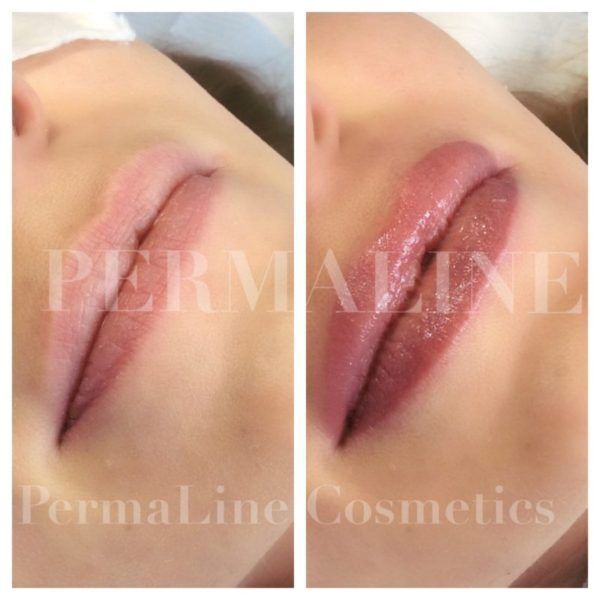 Lip Blushing Before & After