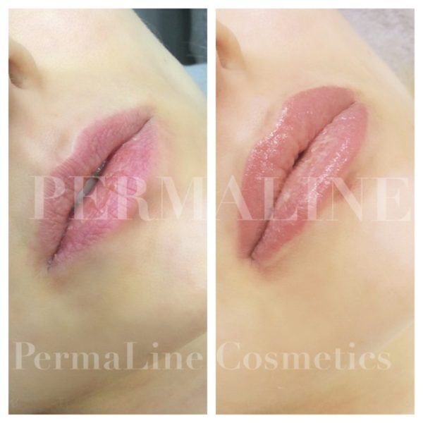 Lip Blushing Before & After