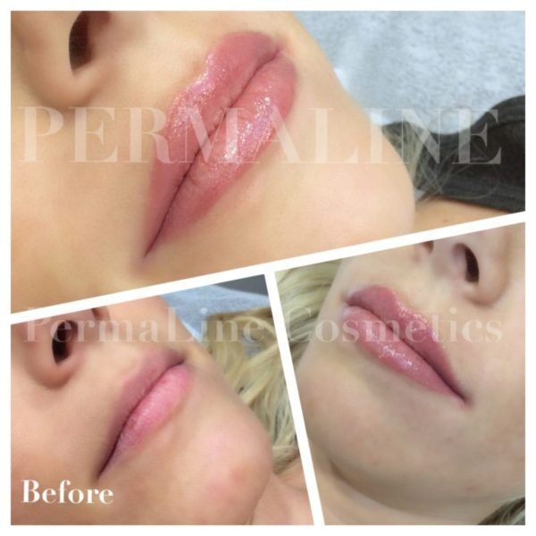 Lip Blushing Before & After