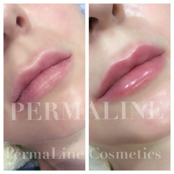 Lip Blushing Before & After