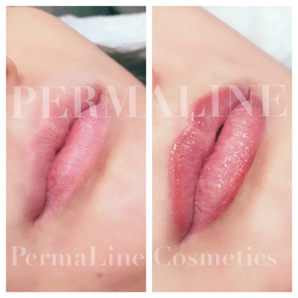 Lip Blushing Before & After